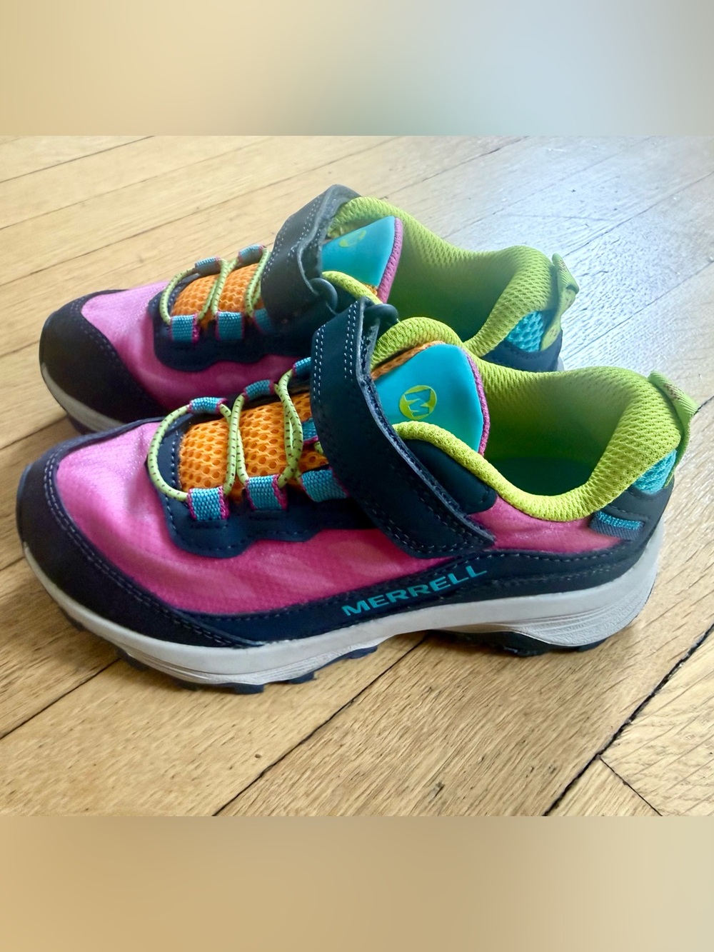 Merrell KID'S MOAB SPEED LOW A/C WATERPROOF SNEAKER Girls Pink Size 12